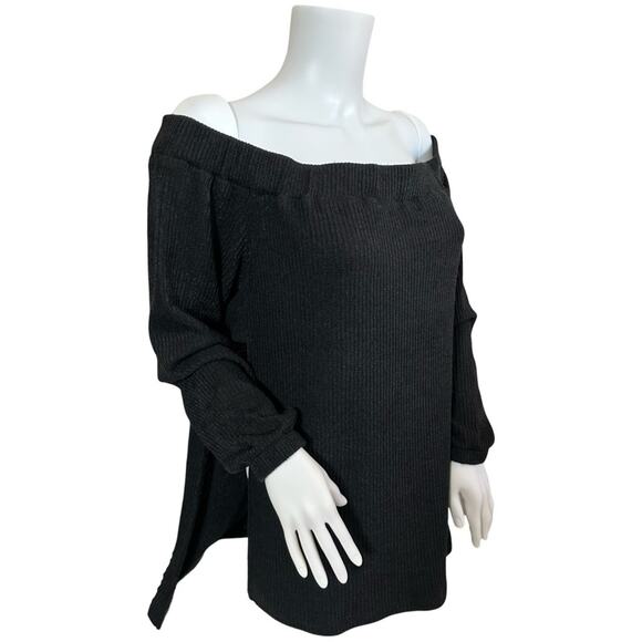 #T84 SABO SKIRT Ribbed Lightweight Sweater With Ring Detail SZ L $79 - Picture 9 of 10